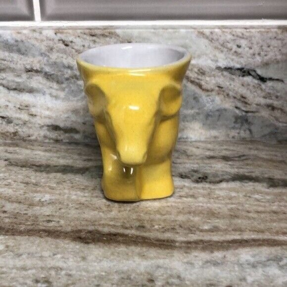 Frankoma mug 1975 yellow donkey ceramic pottery political collectible democrat - Picture 3 of 4